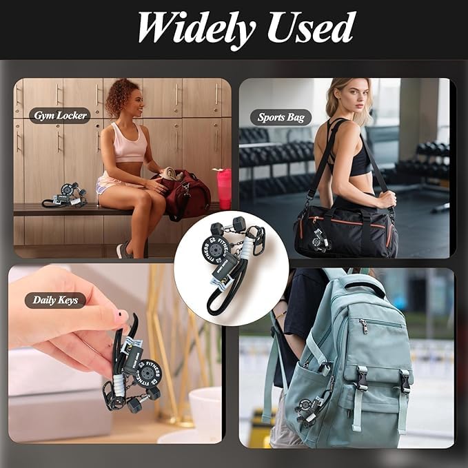 Colorful Fitness Keychain Set, Silicone Dumbbell and Kettlebell Charm, Metal Clasp, Motivational Gym Bag Accessory, Workout Gift