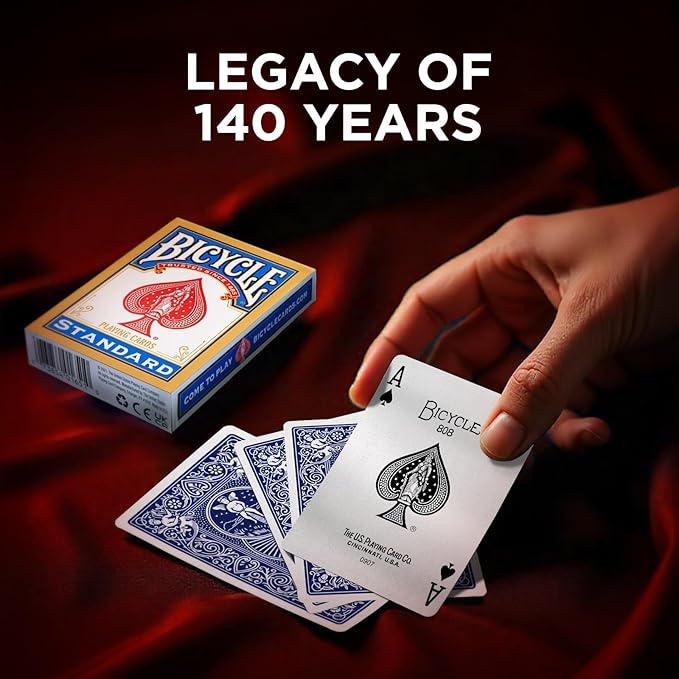 Bicycle Standard Rider Back Playing Card Game - Pack of 2 for All Ages, Standard Rider Back Playing Cards - Pack of 2,for Adult