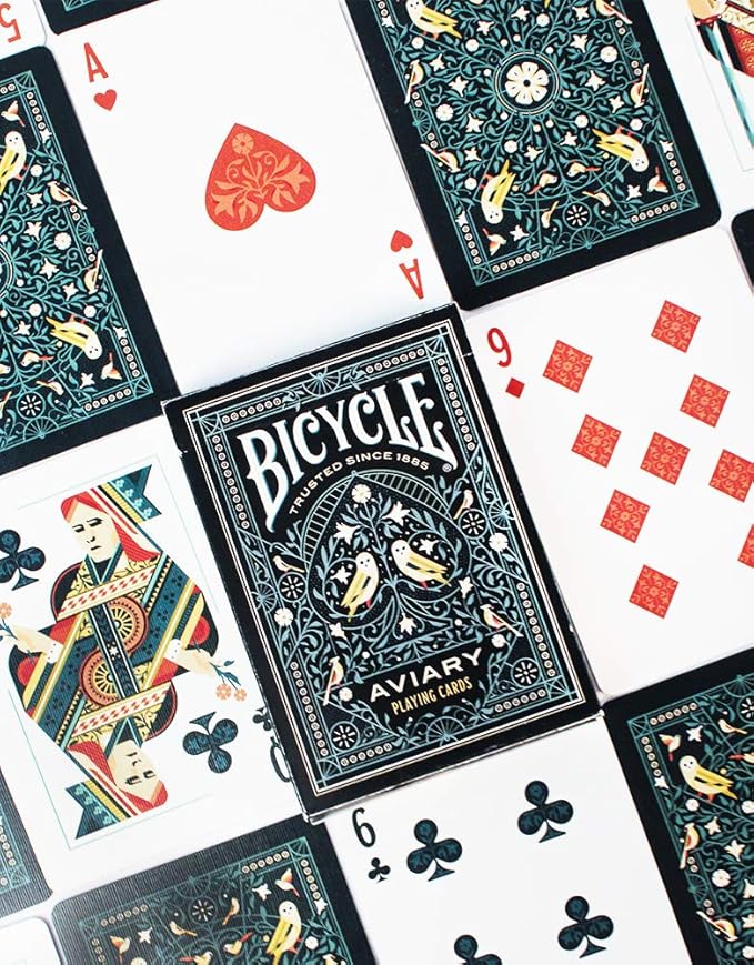 Bicycle Aviary Playing Cards for All Ages, Pack of 1