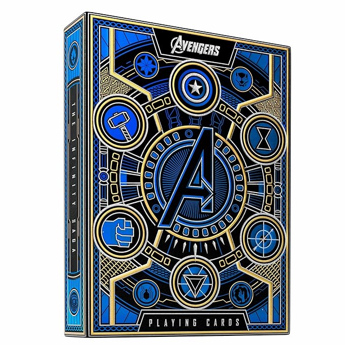 MilesMagic Theory11 Avengers Infinity Saga Playing Cards Limited Edition Marvel Series Poker Collectible Deck (Blue)