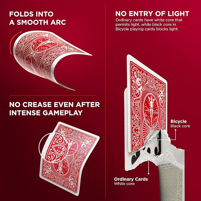 Bicycle Standard Rider Back Playing Card Game - Pack of 2 for All Ages, Standard Rider Back Playing Cards - Pack of 2,for Adult