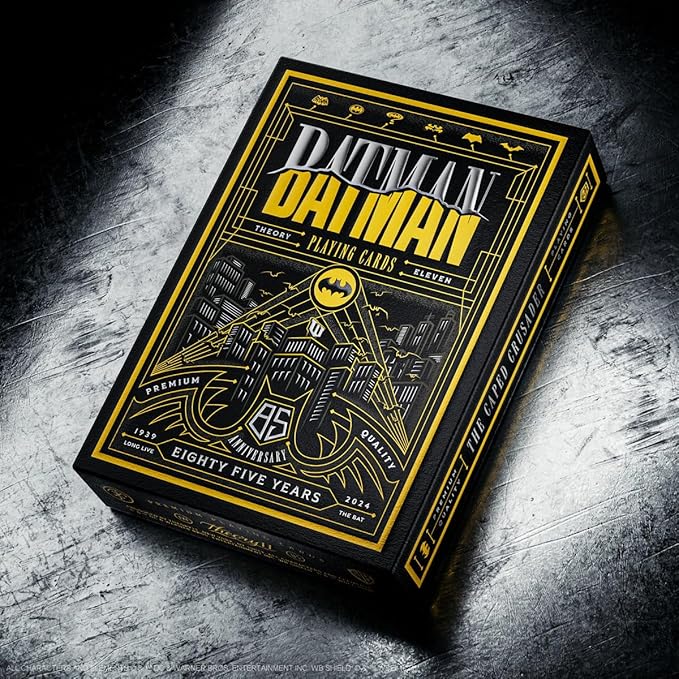 MilesMagic Theory11 Batman 85th Anniversary Playing Card Game Very Limited Edition The Dark Knight Poker Collectible Rare Deck by Theory11