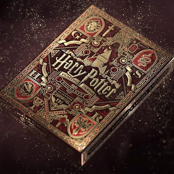 MilesMagic Harry Potter Playing Card Game Limited Edition Premium Series Poker Collectible Deck By Theory11 (Red-Gryffindor) For Teen Pack Of 1